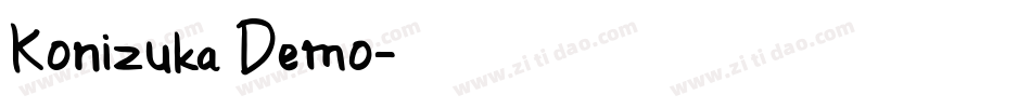 Konizuka Demo字体转换